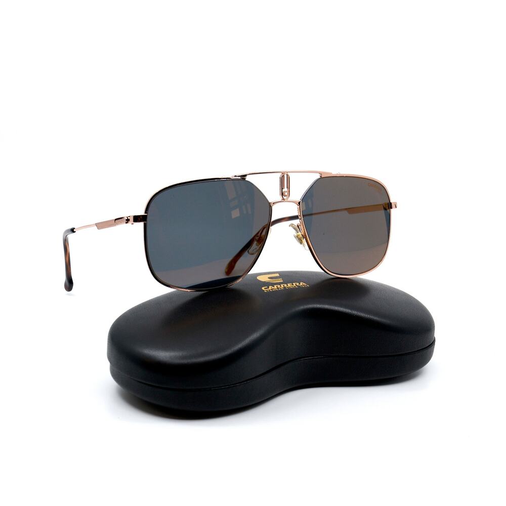 NEW CARRERA 1024/S GOLD/GREY GOLD MIRROR AVIATOR AUTHENTIC SUNGLASSES - Picture 7 of 12